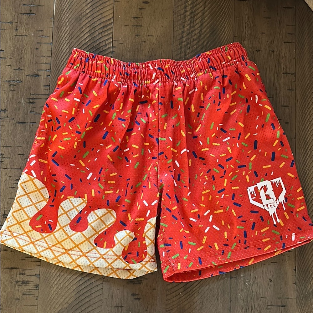 Baseball 101 ice cream shorts, like new!